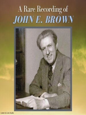 cover image of A Rare Recording of John E. Brown